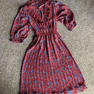 Flirty dress Diane Freis bohemian dress size Lg